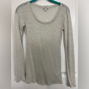 Sheer Silver Sparkly Sweater Perfect for Holiday Parties